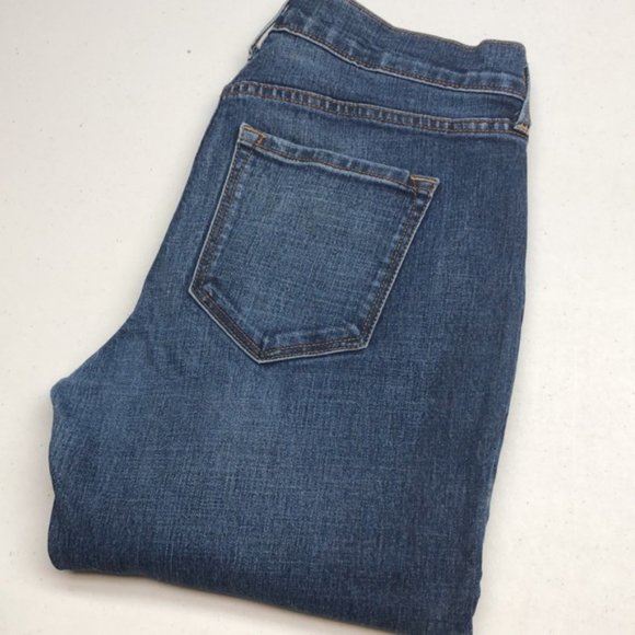 LIKE NEW OLD NAVY ORIGINAL MID-RISE SLIM STRAIGHT JEANS 4/27x29 ⭐ - Picture 1 of 10